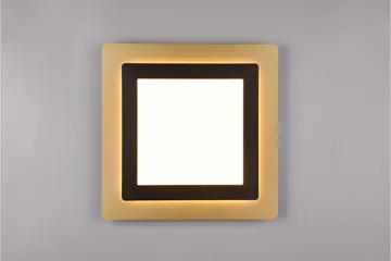 Trio Lighting Morgan LED Taklampe 45x45 cm Matt Svart/Gull - Belysning - Innendørsbelysning & Lamper - Taklampe - Plafondlampe