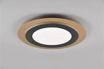 Trio Lighting Morgan LED plafond 45 cm matt svart/gull - Belysning - Innendørsbelysning & Lamper - Taklampe - Plafondlampe