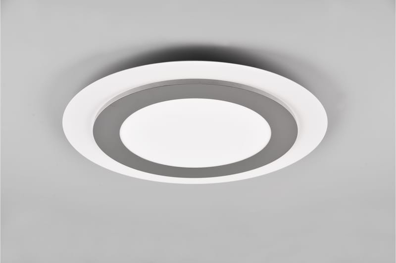 Trio Lighting Morgan LED plafond 45 cm hvit/børstet stål - Belysning - Innendørsbelysning & Lamper - Taklampe - Plafondlampe
