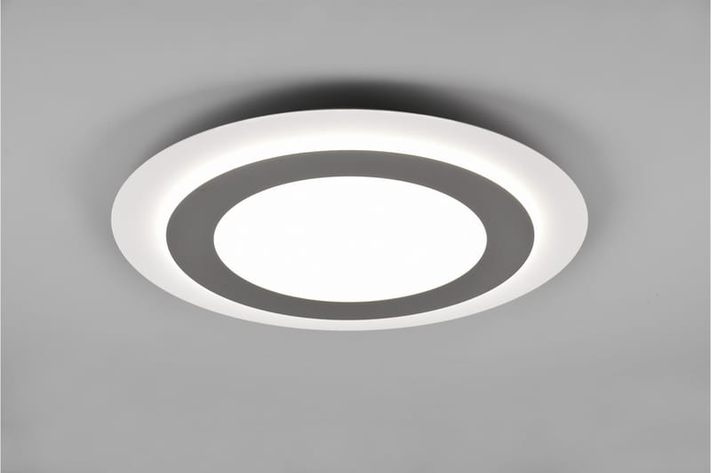 Trio Lighting Morgan LED plafond 45 cm hvit/børstet stål - Belysning - Innendørsbelysning & Lamper - Taklampe - Plafondlampe