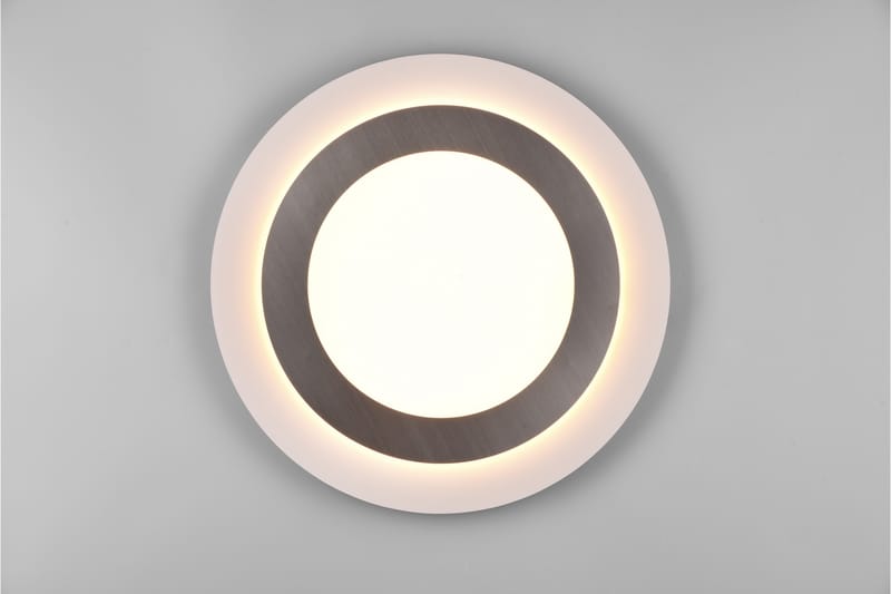 Trio Lighting Morgan LED plafond 45 cm hvit/børstet stål - Belysning - Innendørsbelysning & Lamper - Taklampe - Plafondlampe