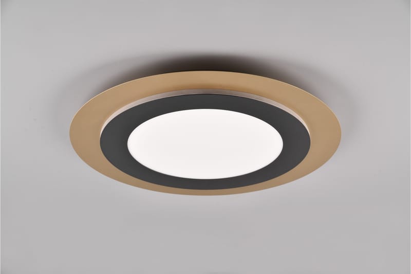 Trio Lighting Morgan LED plafond 45 cm matt svart/gull - Belysning - Innendørsbelysning & Lamper - Taklampe - Plafondlampe