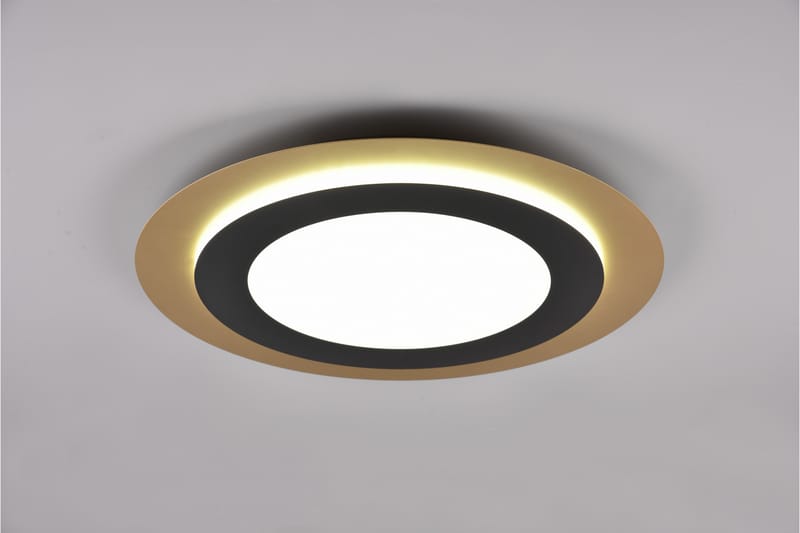 Trio Lighting Morgan LED plafond 45 cm matt svart/gull - Belysning - Innendørsbelysning & Lamper - Taklampe - Plafondlampe