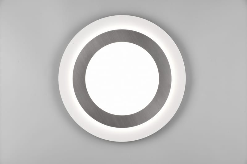 Trio Lighting Morgan LED plafond 45 cm hvit/børstet stål - Belysning - Innendørsbelysning & Lamper - Taklampe - Plafondlampe