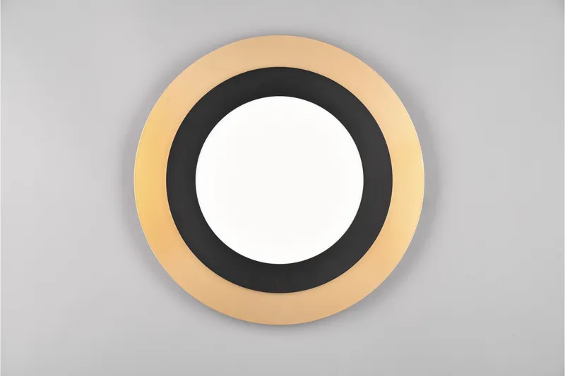 Trio Lighting Morgan LED plafond 45 cm matt svart/gull - Belysning - Innendørsbelysning & Lamper - Taklampe - Plafondlampe