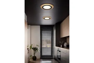 Trio Lighting Morgan LED plafond 45 cm matt svart/gull - Belysning - Innendørsbelysning & Lamper - Taklampe - Plafondlampe