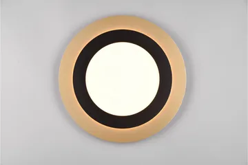 Trio Lighting Morgan LED plafond 45 cm matt svart/gull - Belysning - Innendørsbelysning & Lamper - Taklampe - Plafondlampe