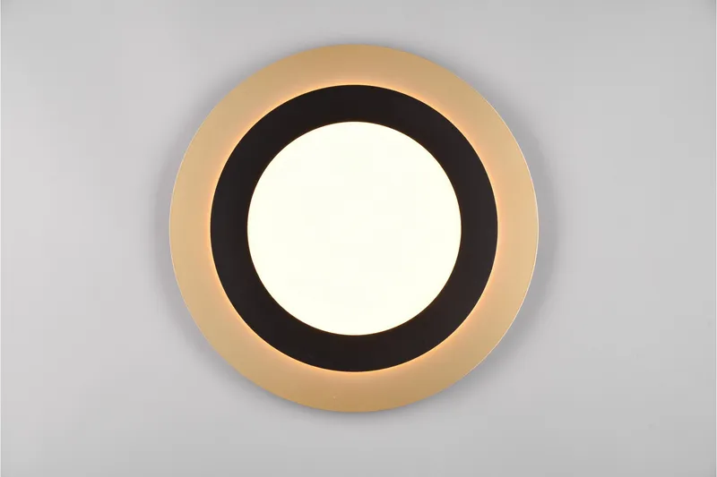 Trio Lighting Morgan LED plafond 45 cm matt svart/gull - Belysning - Innendørsbelysning & Lamper - Taklampe - Plafondlampe