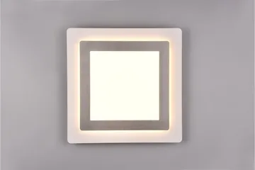 Trio Lighting Morgan LED Plafond 45x45 cm hvit/børstet stål - Belysning - Innendørsbelysning & Lamper - Taklampe - Plafondlampe