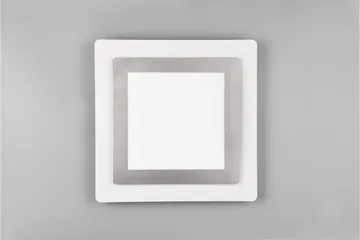 Trio Lighting Morgan LED Plafond 45x45 cm hvit/børstet stål - Belysning - Innendørsbelysning & Lamper - Taklampe - Plafondlampe