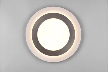 Trio Lighting Morgan LED plafond 45 cm hvit/børstet stål - Belysning - Innendørsbelysning & Lamper - Taklampe - Plafondlampe
