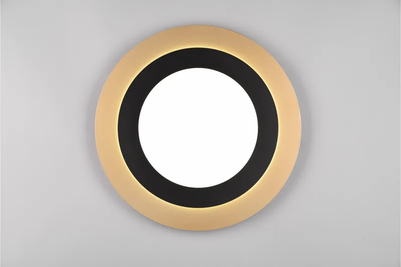 Trio Lighting Morgan LED plafond 45 cm matt svart/gull - Belysning - Innendørsbelysning & Lamper - Taklampe - Plafondlampe