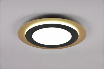 Trio Lighting Morgan LED plafond 45 cm matt svart/gull - Belysning - Innendørsbelysning & Lamper - Taklampe - Plafondlampe