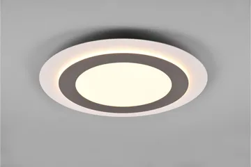 Trio Lighting Morgan LED plafond 45 cm hvit/børstet stål - Belysning - Innendørsbelysning & Lamper - Taklampe - Plafondlampe