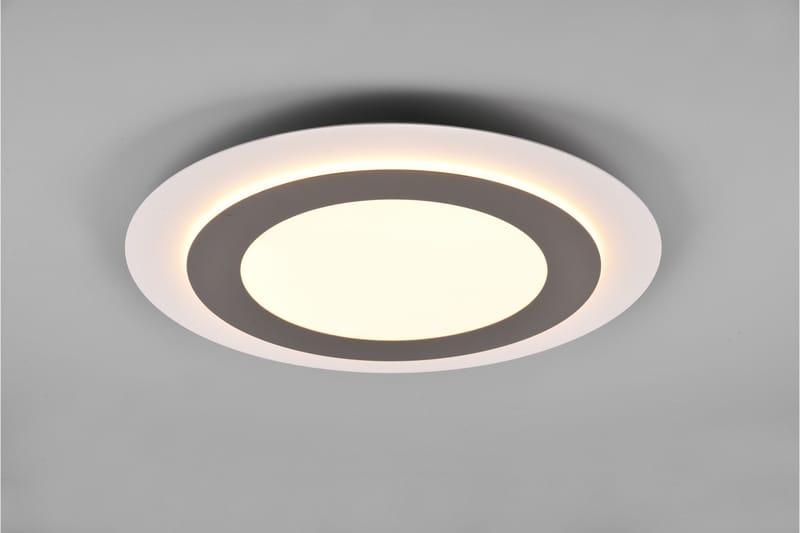 Trio Lighting Morgan LED plafond 45 cm hvit/børstet stål - Belysning - Innendørsbelysning & Lamper - Taklampe - Plafondlampe
