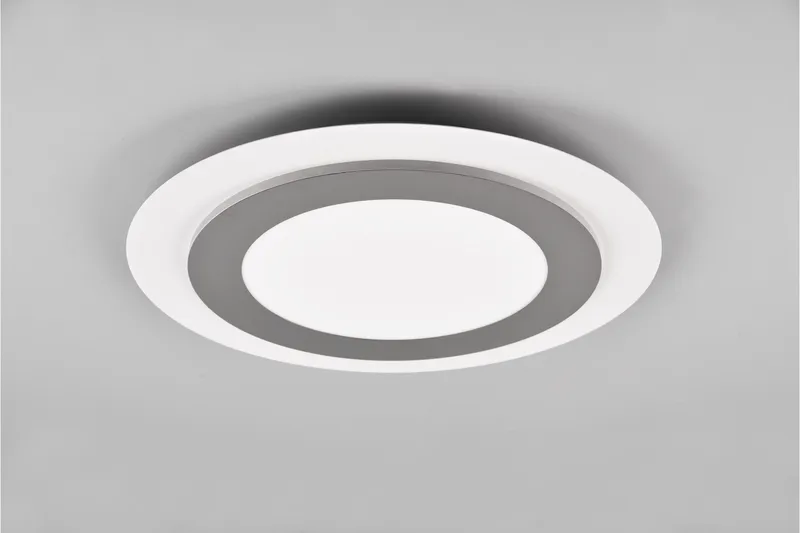 Trio Lighting Morgan LED plafond 45 cm hvit/børstet stål, undefined