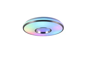 Trio Lighting Realta LED Taklampe 39 cm Børstet Aluminium RGBW - Belysning - Innendørsbelysning & Lamper - Taklampe - Plafondlampe