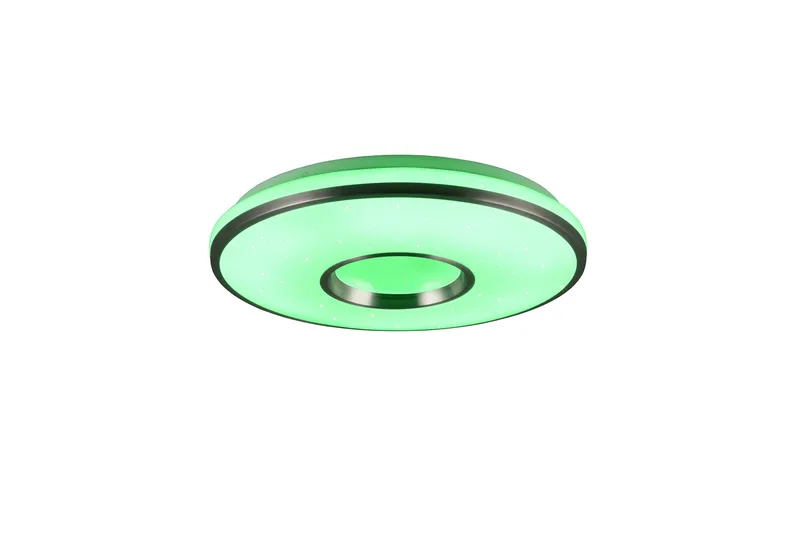 Trio Lighting Realta LED Taklampe 39 cm Børstet Aluminium RGBW - Belysning - Innendørsbelysning & Lamper - Taklampe - Plafondlampe