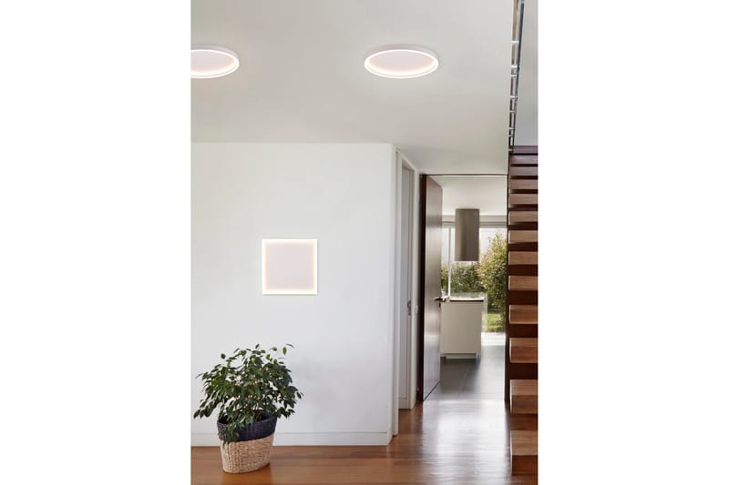 Trio Lighting Rotonda LED plafond firkantet matt hvit - Belysning - Innendørsbelysning & Lamper - Taklampe - Plafondlampe