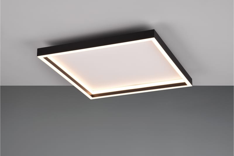 Trio Lighting Rotonda LED Plafond Firkantet Matt Svart - Belysning - Innendørsbelysning & Lamper - Taklampe - Plafondlampe