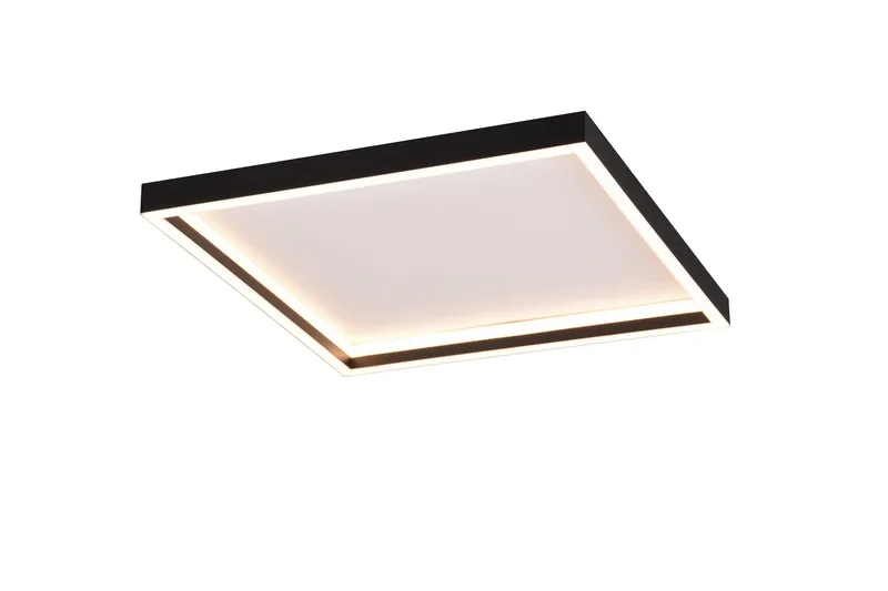 Trio Lighting Rotonda LED Plafond Firkantet Matt Svart - Belysning - Innendørsbelysning & Lamper - Taklampe - Plafondlampe