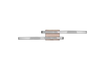 Trio Lighting Route LED Taklampe 2L Matt Svart/Tre - Belysning - Innendørsbelysning & Lamper - Taklampe - Plafondlampe