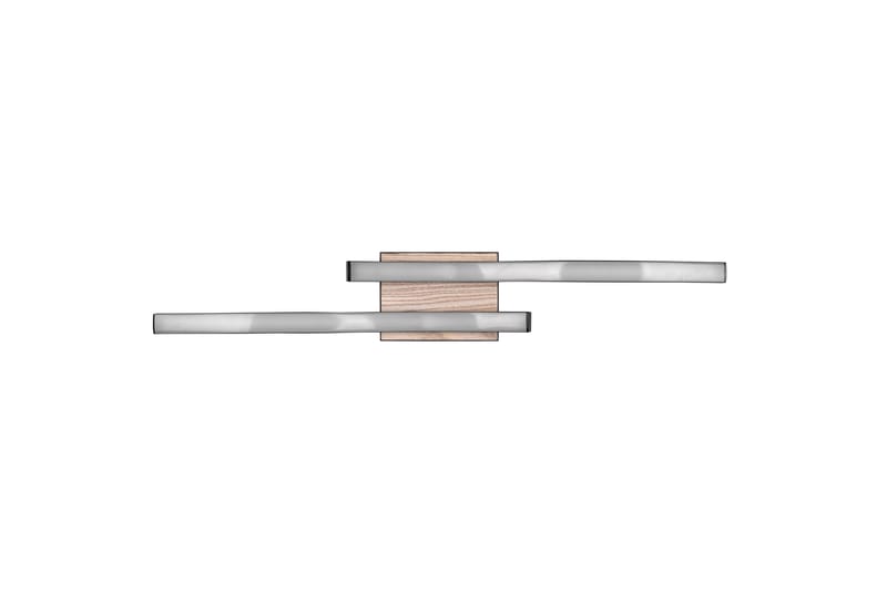 Trio Lighting Route LED Taklampe 2L Matt Svart/Tre - Belysning - Innendørsbelysning & Lamper - Taklampe - Plafondlampe