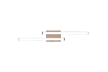 Trio Lighting Route LED Taklampe 2L Matt Svart/Tre - Belysning - Innendørsbelysning & Lamper - Taklampe - Plafondlampe