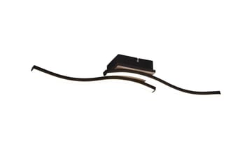 Trio Lighting Route LED Taklampe 2L Matt Svart/Tre - Belysning - Innendørsbelysning & Lamper - Taklampe - Plafondlampe