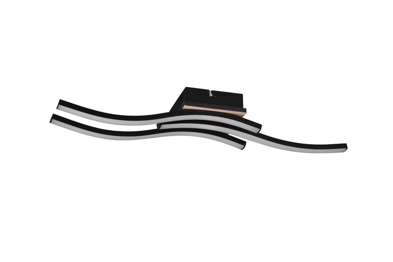 Trio Lighting Route LED Taklampe 3L matt svart/Tre - Belysning - Innendørsbelysning & Lamper - Taklampe - Plafondlampe