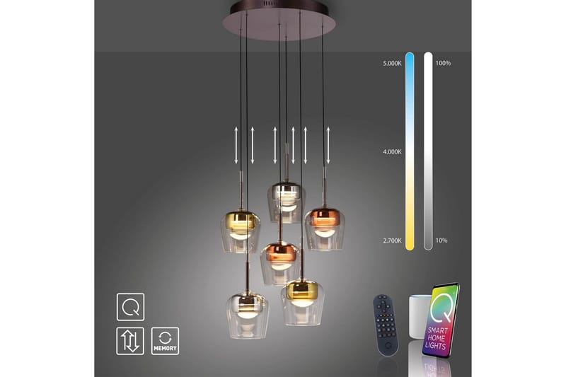 Q-Kon Paul Neuhaus Taklampe - Belysning - Innendørsbelysning & Lamper - Taklampe - Pendellamper & Hengelamper