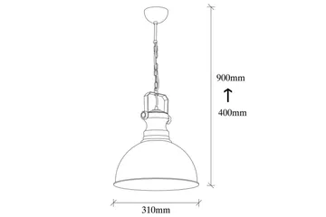 Taklampe Rathour Axiom Svart - Svart - Belysning - Innendørsbelysning & Lamper - Vinduslampe - Vinduslampe hengende
