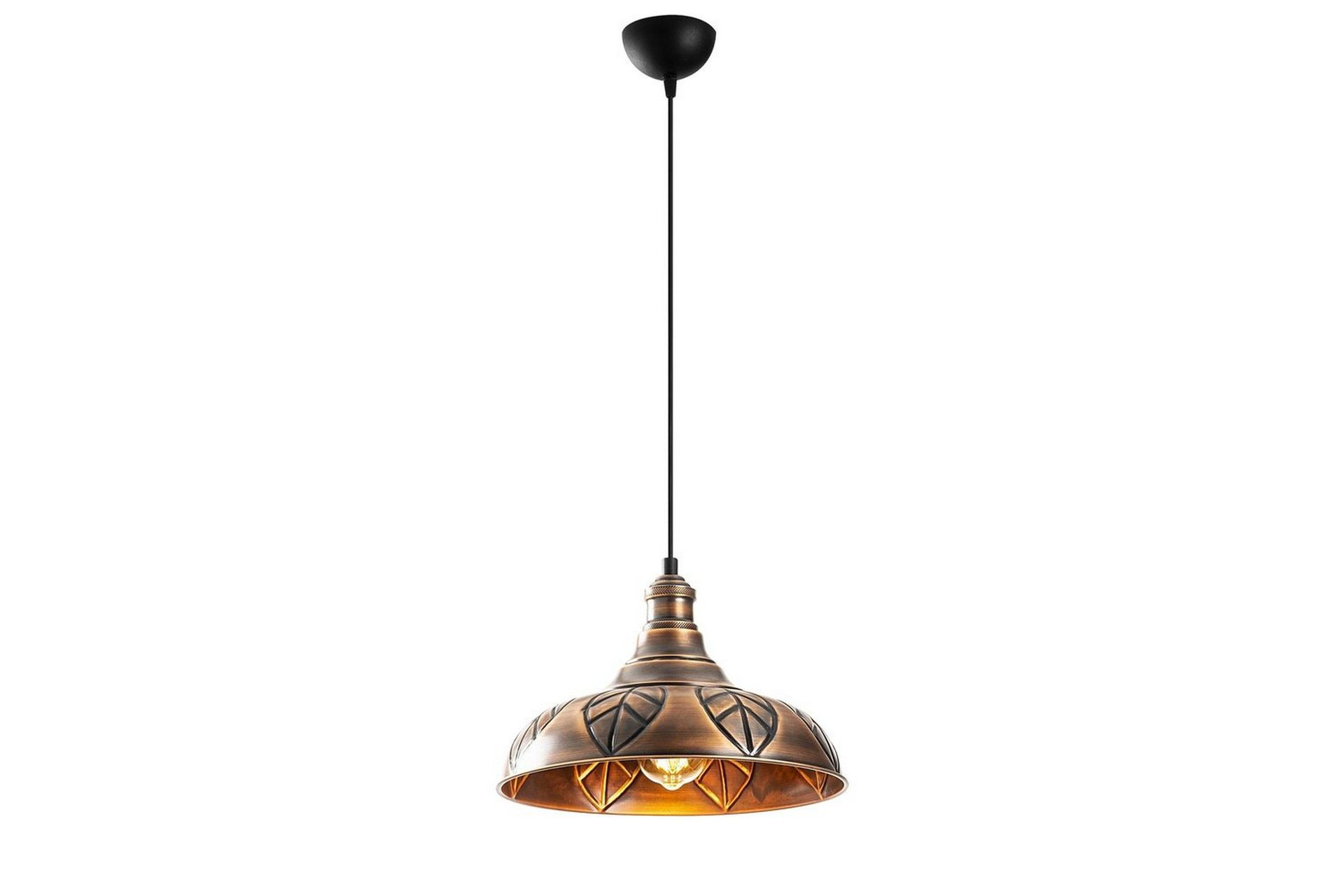 Taklampe Rathour Grit Kobber - Kobber