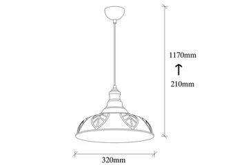 Taklampe Rathour Grit Kobber - Kobber - Belysning - Innendørsbelysning & Lamper - Vinduslampe - Vinduslampe hengende
