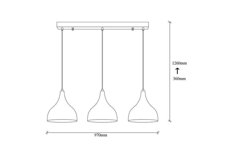 Taklampe Rathour Ignite Kobber / Svart - Kobber/Svart - Belysning - Innendørsbelysning & Lamper - Kjøkkenlampe - Taklampe kjøkken