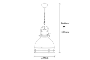 Taklampe Rathour Kelinmoor Rød / Svart - Red/Svart - Belysning - Innendørsbelysning & Lamper - Vinduslampe - Vinduslampe hengende