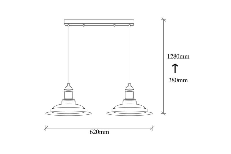 Taklampe Rathour Kobolt Svart / Gull - Gull/Svart - Belysning - Innendørsbelysning & Lamper - Kjøkkenlampe - Taklampe kjøkken