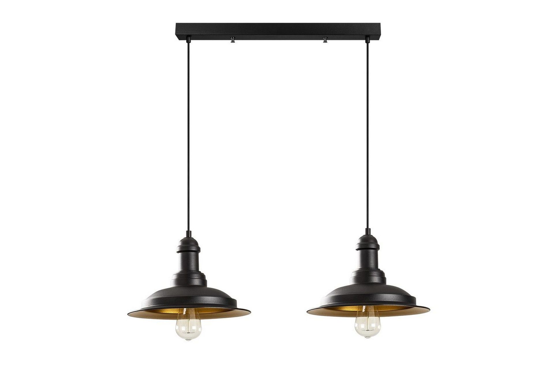 Taklampe Rathour Kobolt Svart / Gull - Gull/Svart