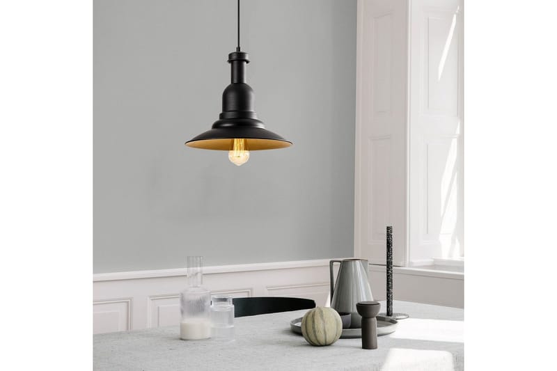 Taklampe Rathour Metrix Svart / Gull - Gull/Svart - Belysning - Innendørsbelysning & Lamper - Soveromslampe