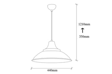 Taklampe Rathour Stratum Svart / Gull - Gull/Svart - Belysning - Innendørsbelysning & Lamper - Vinduslampe - Vinduslampe hengende
