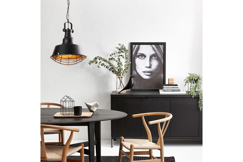 Taklampe Rathour Titanium Svart / Gull - Gull/Svart - Belysning - Innendørsbelysning & Lamper - Soveromslampe