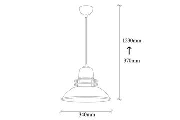 Taklampe Rathour Pulse Svart / Gull - Gull/Svart - Belysning - Innendørsbelysning & Lamper - Vinduslampe - Vinduslampe hengende