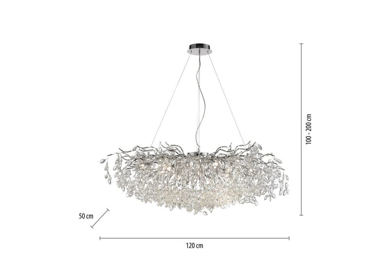 Riccle Paul Neuhaus Crown - Belysning - Innendørsbelysning & Lamper - Taklampe - Krystallkrone & takkrone