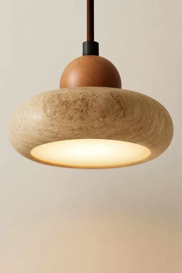 Serros pendellampe - Beige og Eik - Belysning - Innendørsbelysning & Lamper - Taklampe - Krystallkrone & takkrone