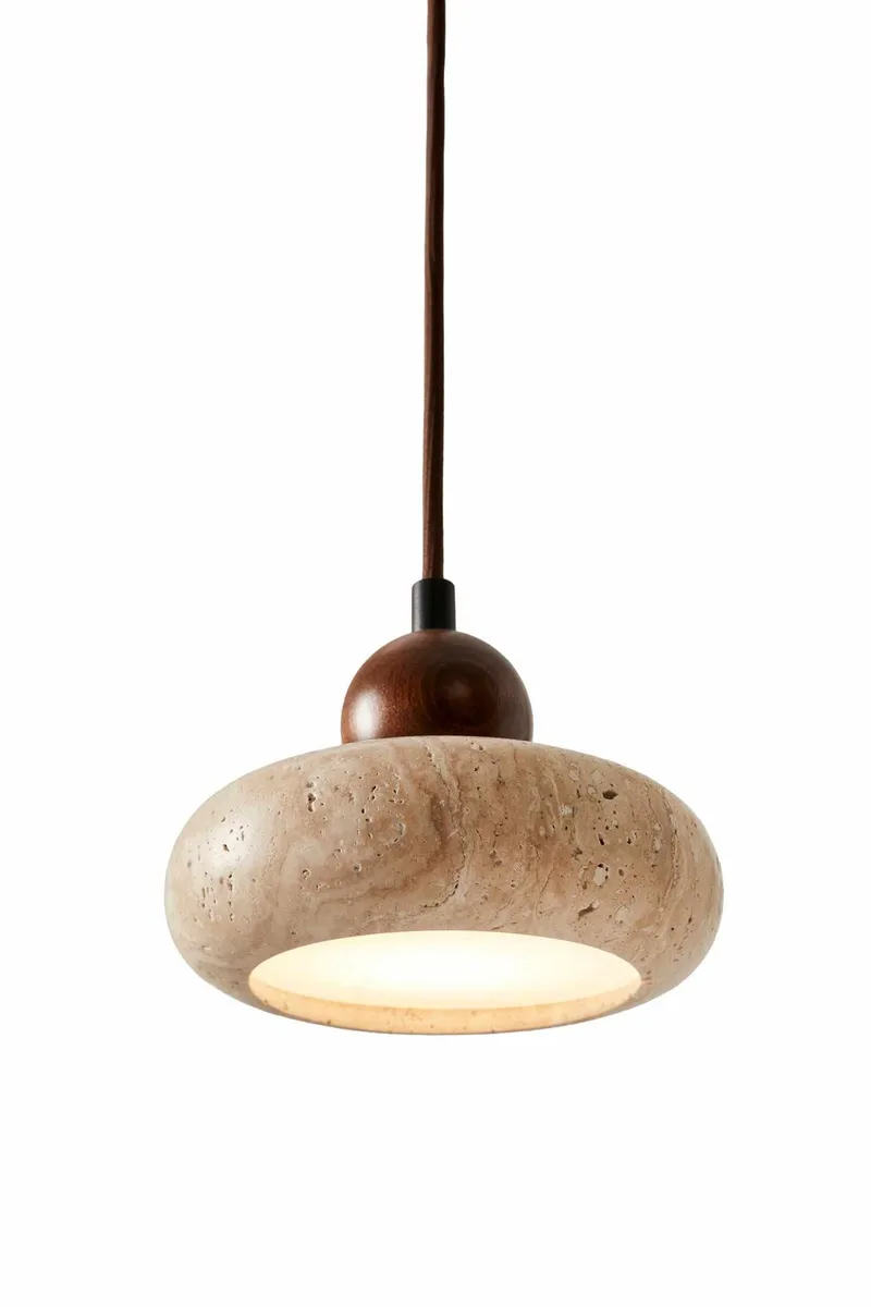 Serros pendellampe - Beige og Valnøtt - Belysning - Innendørsbelysning & Lamper - Taklampe - Krystallkrone & takkrone