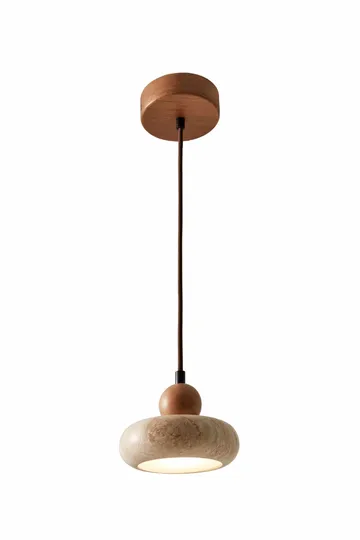 Serros pendellampe - Beige og Eik - Belysning - Innendørsbelysning & Lamper - Taklampe - Krystallkrone & takkrone