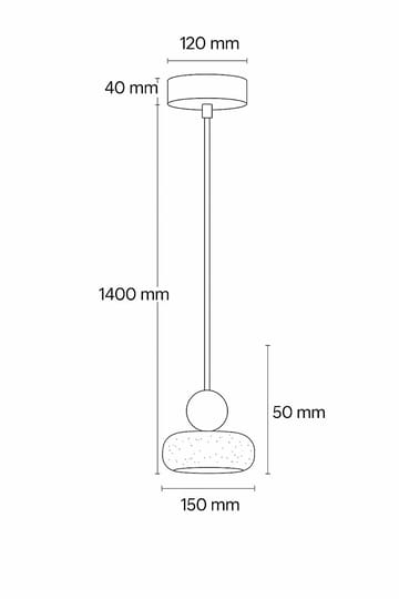 Serros pendellampe - Beige og Eik - Belysning - Innendørsbelysning & Lamper - Taklampe - Krystallkrone & takkrone