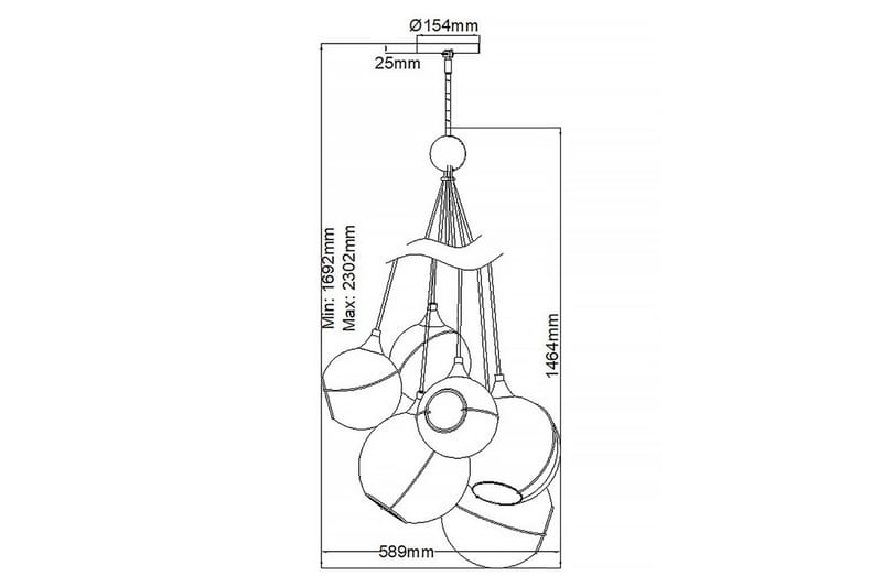 Skye Lisa Mcdennon Av Hinkley Krona - Belysning - Innendørsbelysning & Lamper - Taklampe - Pendellamper & Hengelamper