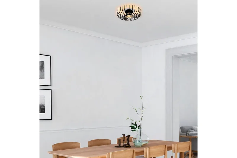 Taklampe Subbersta Svart - Diameter: 36 cm - Belysning - Innendørsbelysning & Lamper - Soveromslampe