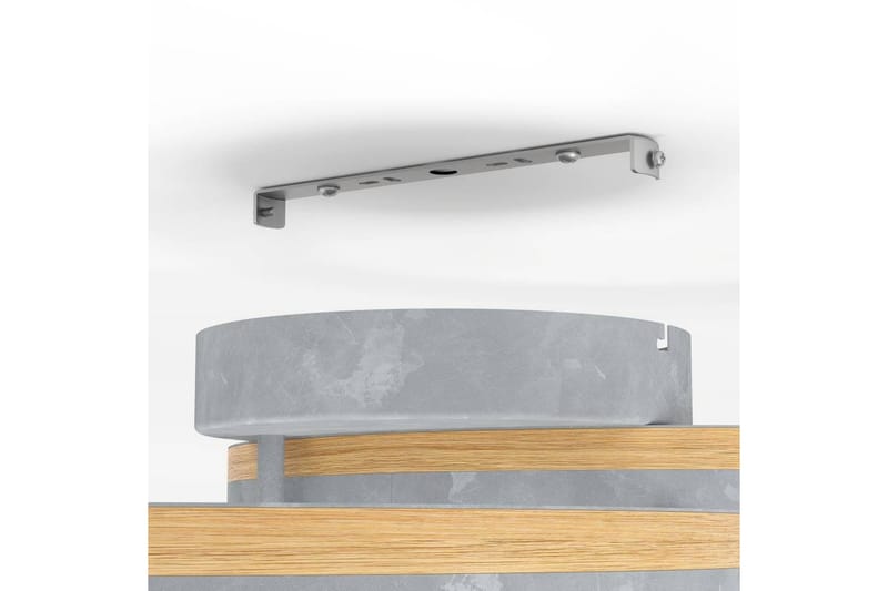 Takbelysning Eglo Cadinaro Grå/Tre Rund - Belysning - Innendørsbelysning & Lamper - Taklampe - Pendellamper & Hengelamper